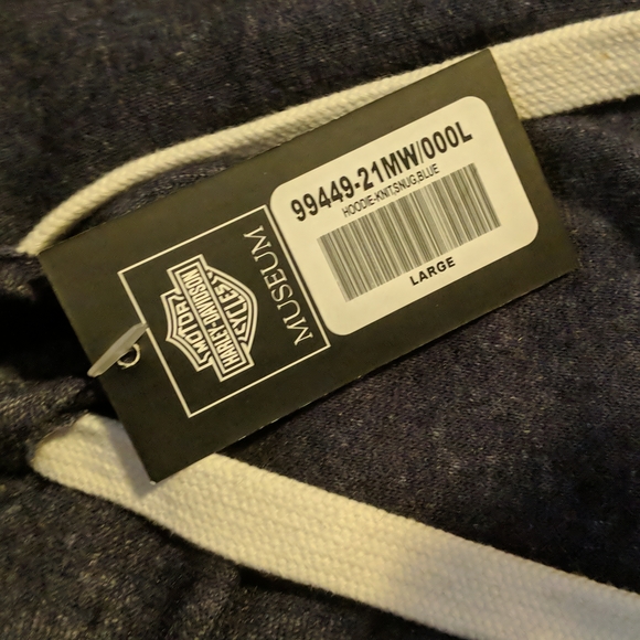 Harley Davidson museum women's mock neck hooded sweatshirt - Picture 3 of 6